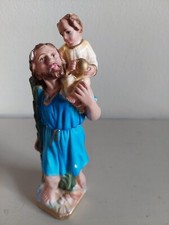 St Christopher Statue 21cm Tall Patron Saint Travellers Drivers Rail Workers 