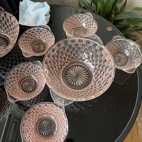 Vintage pale pink glass - pink,