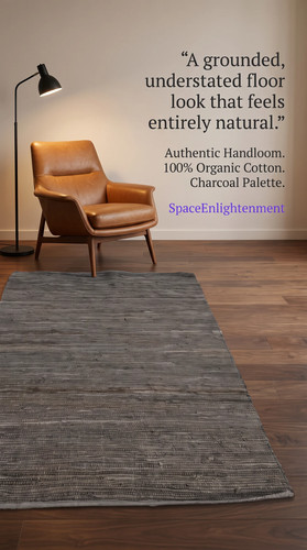 Cotton rug charcoal - rug,