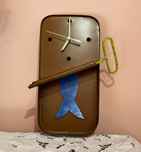 Sardine tin pendulum - sardine,