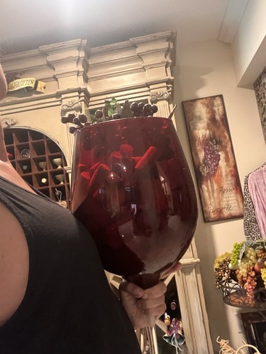 Extra large giant wine glass - glass,