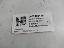 BMW 3 SERIES RADIO