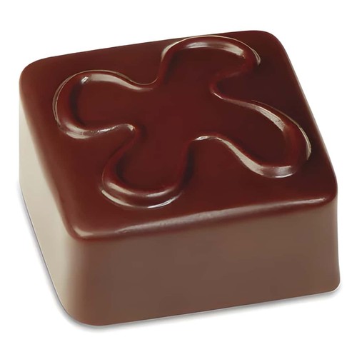 Artisanal chocolate square - chocolate,