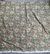 Vintage Fabric Sanderson William Morris Fabric Green Golden Lily 240cm *145 Drop
