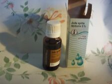 Vintage Solution of Iodine in Glass Bottle