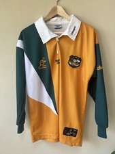 Wallabies Rugby Union 1997 Australia Home Shirt. Made by Reebok. Size M. VGC. 