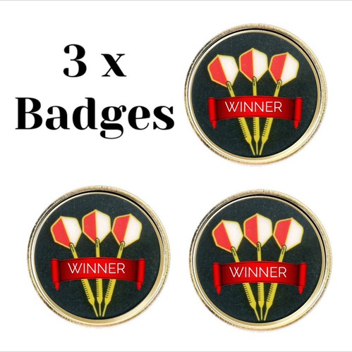 Darts winner lapel - 3,