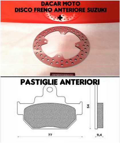 Front brake disc - for, dr
