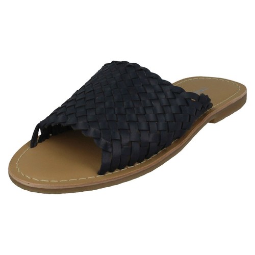 Leather collection ladies flat - leather,