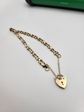 9ct Gold 2 Bar Gate Bracelet