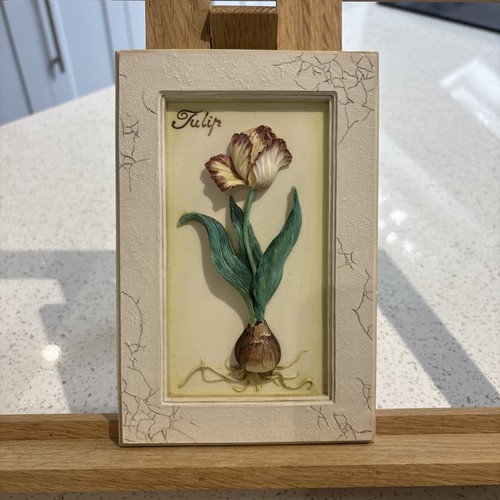 Hand painted ceramic tulip - painted,