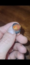 Mexican Fire Opal Ring Silver 925 (WATCH VIDEO)