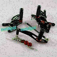 Black motorcycle rearset rear - motorcycle,