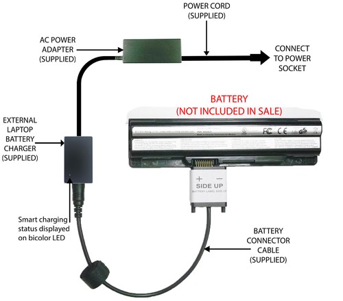 External laptop battery - external,