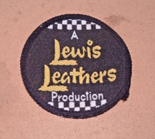 MEGA RARE PRODUCTION ORIGINAL NOS LEWIS AVIAKIT LEATHERS SEW ON PATCH ROCKERS