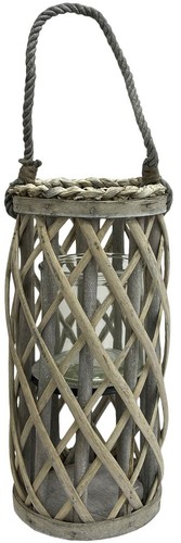 Wooden cage lantern pillar - wooden,