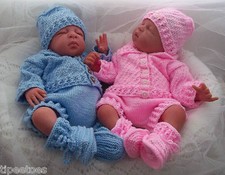 PRECIOUS NEWBORN KNITS BABY KNITTING PATTERN 44 BABY OR DESIGNER REBORN DOLLS