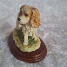 Ceramic Spaniel Dog Figurine