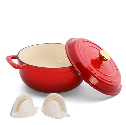 5qt non stick enamel pot - pot, cast