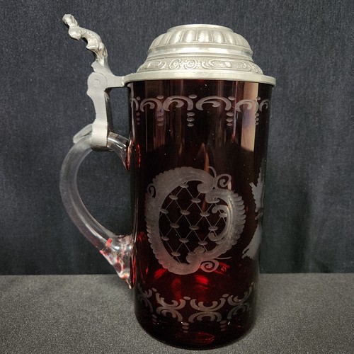 Vintage egermann bohemian ruby - egermann,