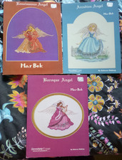 3 CROSS STITCH ANGEL PATTERNS MARBEK ANGEL SERIES SERENDIPITY DESIGNS R WALDROP