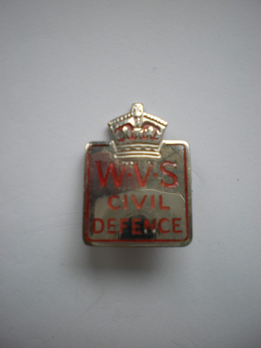Wvs civil defence badge wwii - wvs,