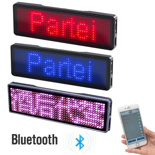 Led name badge - badge, programmable