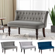 Velvet-Feel Two-Seat Lounger