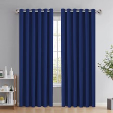 Thermal Blackout Curtains Ready Made Eyelet Ring Top or Pencil Pleat + Tie Backs