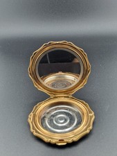 Stratton Blue and White Floral Vintage Ladies Powder Compact