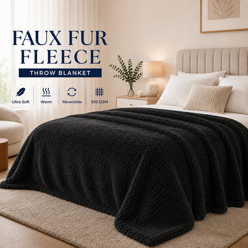 Luxury thick mink blanket - mink,