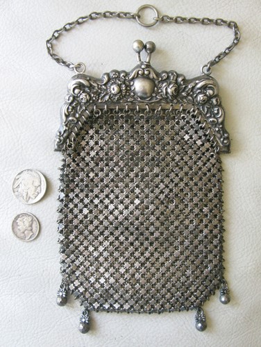 Antique silver floral frame - antique,