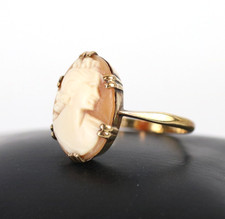 10 Carat Gold Vintage Cameo