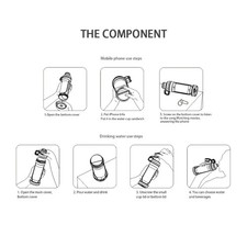 400ml Water Bottle with Hiding