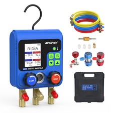 AC Digital Manifold Gauge HVAC Air Conditioning Refrigeration Diagnostic Tool UK