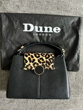 Dune handbag, leopard print