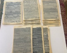 Vintage Dry Transfer Lettering