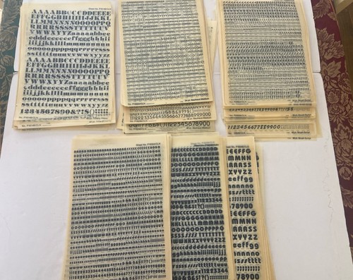Vintage dry transfer lettering - vintage,