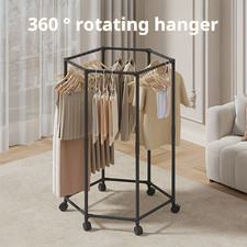 Hexagonal Rotary Clothes Rack