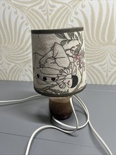 Vintage 70s 80s Pierrot Clown Shade Ceramic Salt Glazed Lamp Base