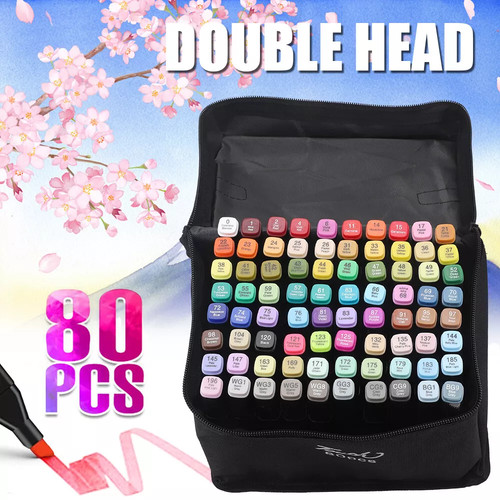 Colors markers set alcohol - 80,