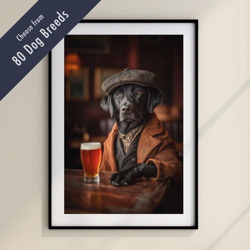 Funny dog drinking - dog, at