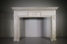 Early 19th Century Antique Painted Pine Fire Surround- William Kent Design