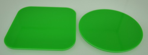 Coasters square round - &,
