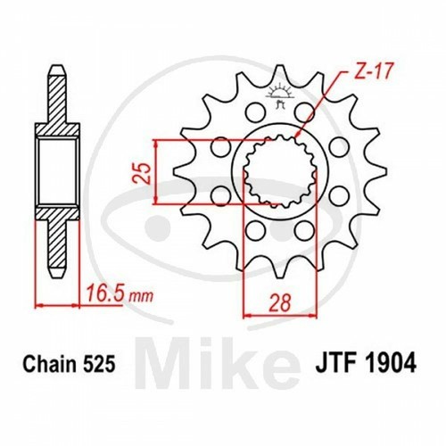 Racing sprocket z16 525 - racing,