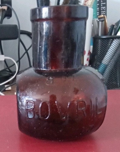 Bovril bottle vintage brown - bovril,