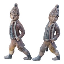 Fireplace Andirons Pair of