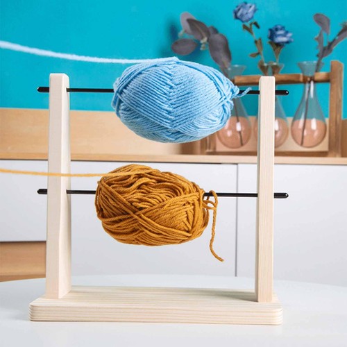 Wooden yarn holder for crochet - yarn,