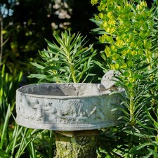 Victorian Lead Planter / Bird