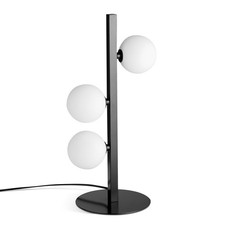 Metal Table Lamp 3 Globe Black